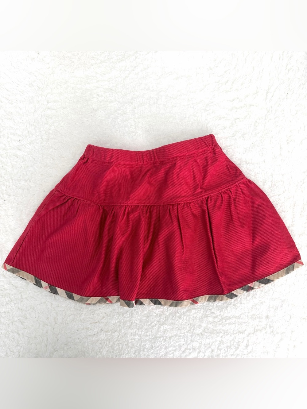 Burberry Nova Check Skirt 80cm 12-18m beige plaid bottoms girl Horse Authentic